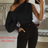 Celmia Summer Women Long Sleeve Shirt
