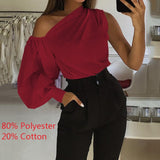 Celmia Summer Women Long Sleeve Shirt