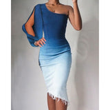 Denim Dress Woman Sexy Fashion Sleeveless Slim Bodycon Midi Dress 2021 Jeans Dress Ladies Vintage Washed Vestidos Clubwear