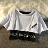 3 Pieces Set Summer Women Cargo Pants Suit Set Streetwear Outfit Harajuku Short Sleeve 2022 Trousers Crop Tops Tee Shirt #TZ05