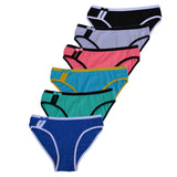FUNCILAC Woman Underwear Women's Panties Sexy Cotton Lace Briefs Ladies Knickers Intimates Lingerie for Women (6pcs/)