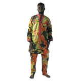 MD african suits for men traditional african print cotton clothes tops and pants sets african men clothing set 2020 men's outfit